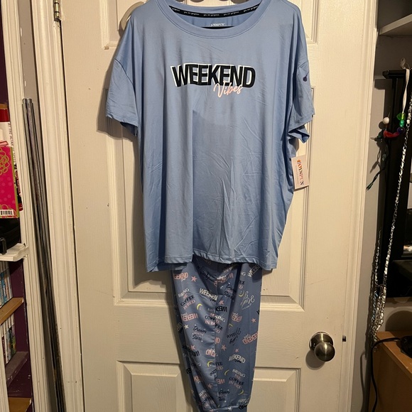 Joyspun Other - Weekend Vibes Women's Light Blue Pajama Set